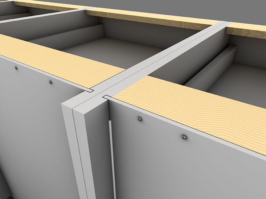 Alea curved, Crystal white high gloss (34)