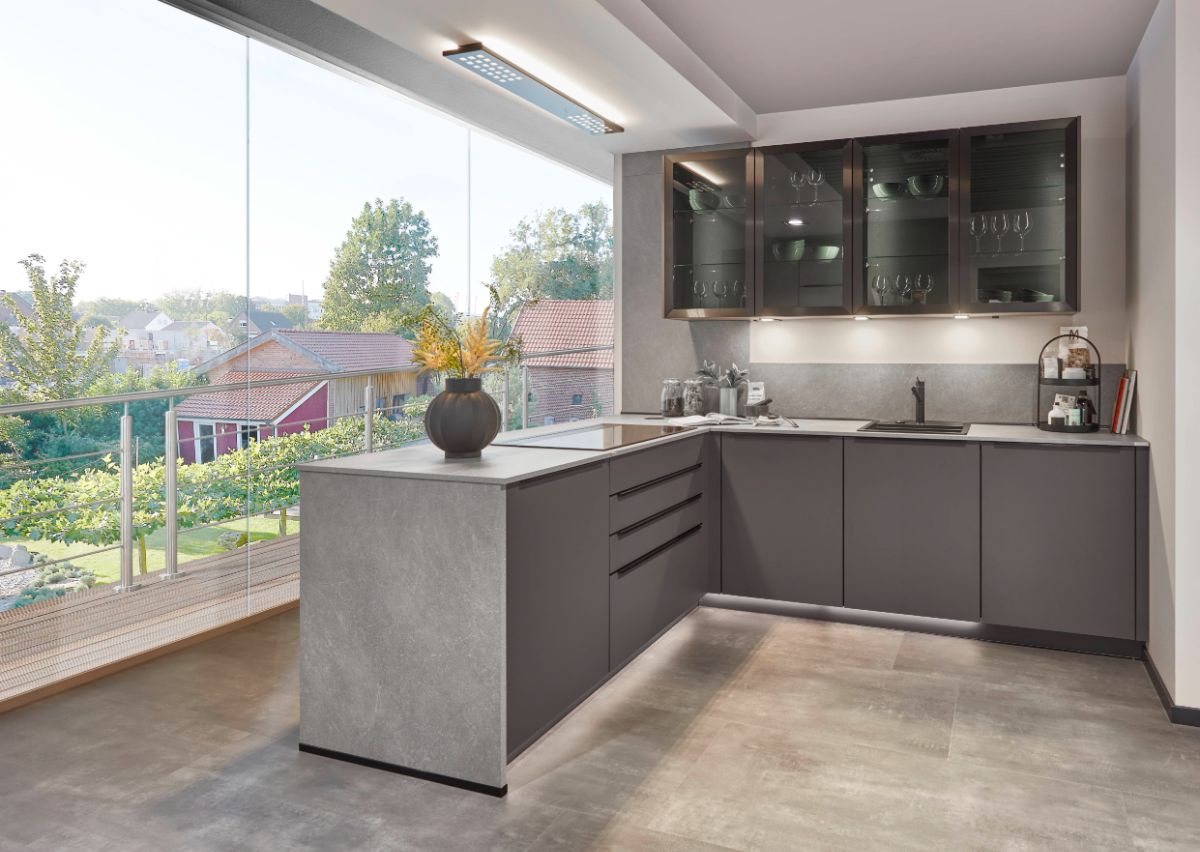 Under cabinet and worktop lighting shown in a sleek modern kitchen 